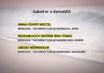SUBED ER A KEMELDIIL (6 MAY 23)