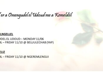 Subed er a Omengudel el Udoud me a Kemeldiil (Nov. 6-10, 2023)