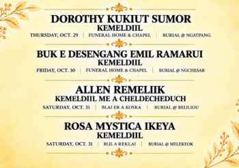 Subed er a Kemeldiil me a Cheldecheduch (Oct. 29 – Oct. 31, 2026)